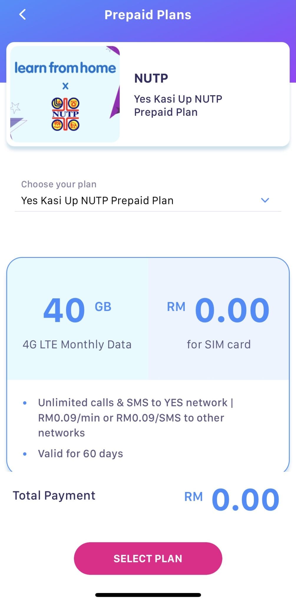 Prepaid yes plan Does Yes