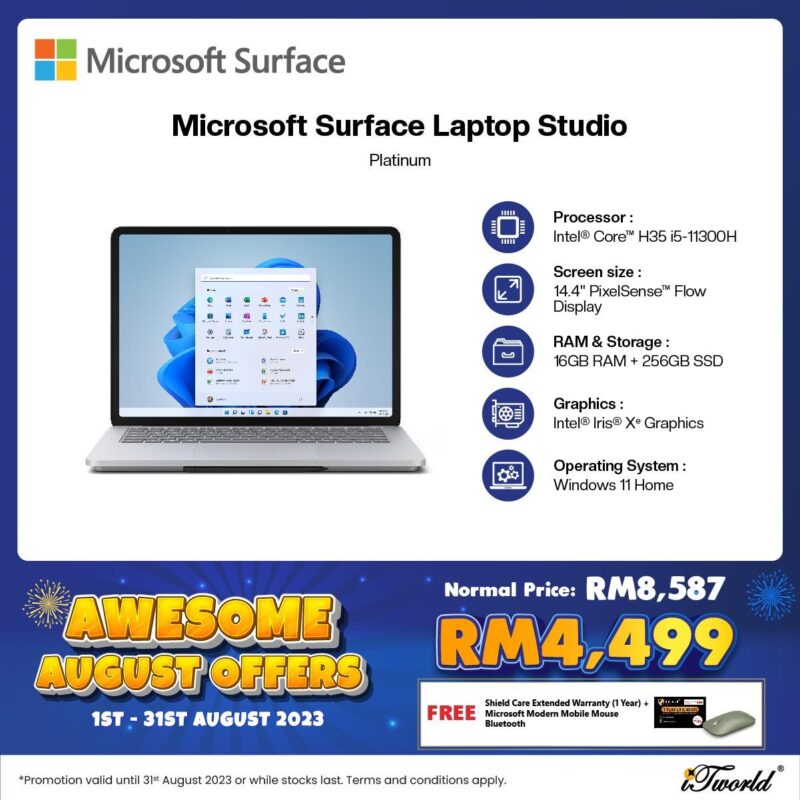 8月笔电促销来袭！Microsoft Surface以及多款Windows 11 笔电折扣高达 